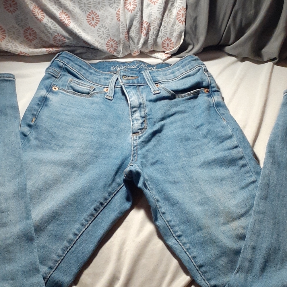 Light blue skinny jeans
